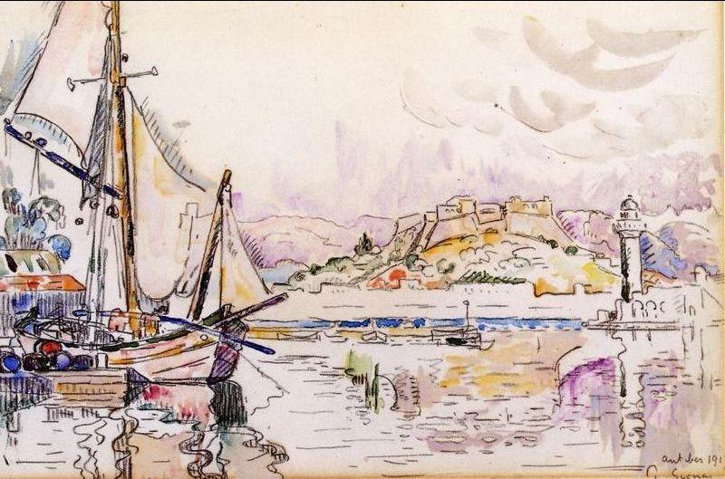 Paul Signac Antibes oil painting image